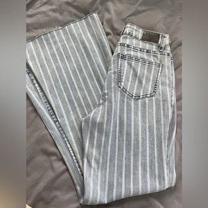 L&B Denim Stripe Flares